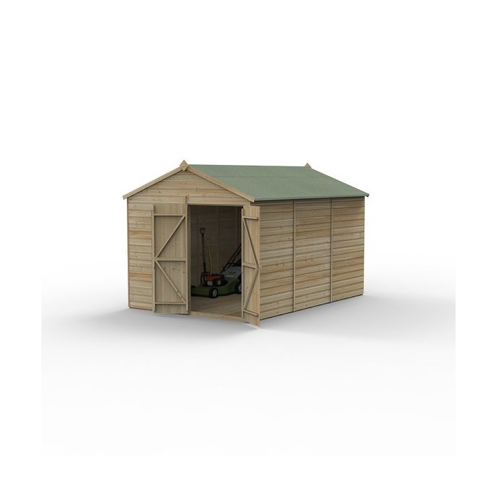 Beckwood 8x12 Apex Shed No Windows Double Door
