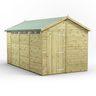 14x8 Premium Powersheds Security Apex