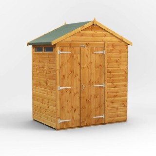 4 x 6 Power Apex Double Door Security Shed
