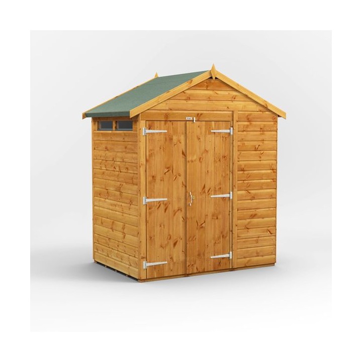 4 x 6 Power Apex Double Door Security Shed