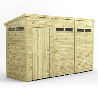12x4 Premium Powersheds Security Pent
