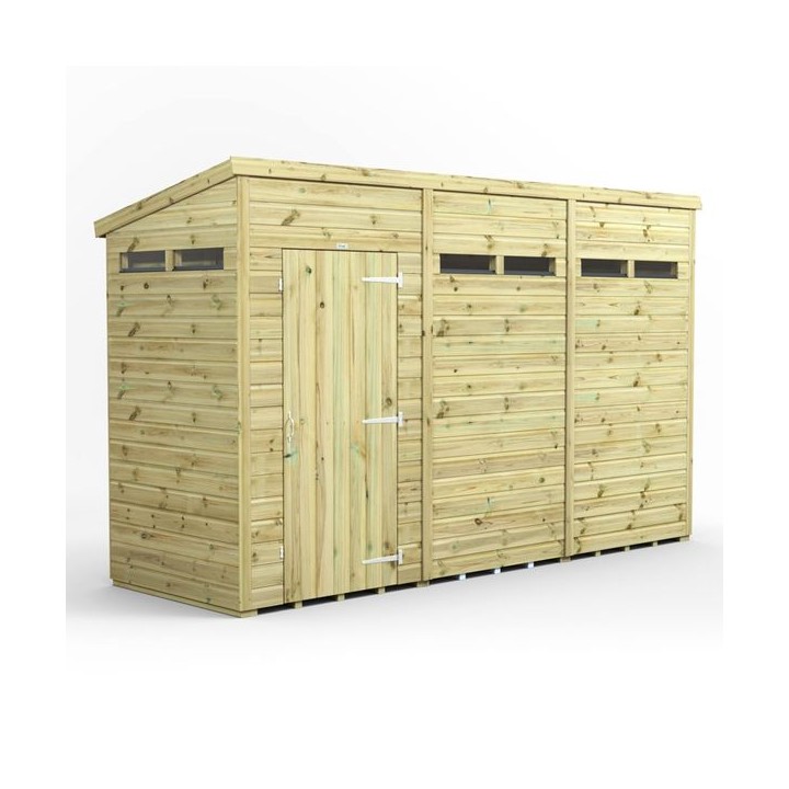 12x4 Premium Powersheds Security Pent