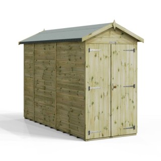 10x4 Premium Powersheds Apex No Windows Double Doors