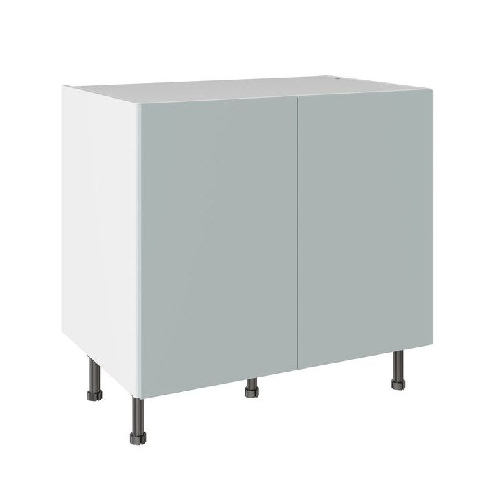 Flatpack 900 Base Kitchen Cabinet Slab Supermatt Aquamarine