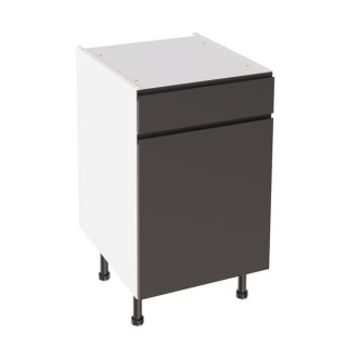 Flatpack 500 Drawerline Base Cabinet J-Pull Ultra Matt Graphite
