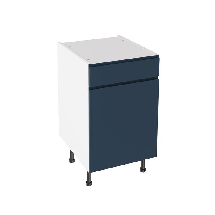 Flatpack 500 Drawerline Base Cabinet J-Pull Shaker Ultra Matt Indigo Blue