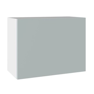 Flatpack 600 Single Extractor Wall Kitchen Cabinet Slab Supermatt Aquamarine