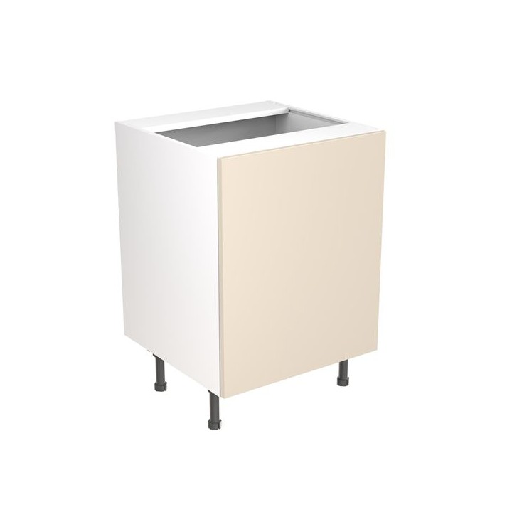 Flatpack 600 Sink/Hob Cabinet Slab Super Gloss Cashmere