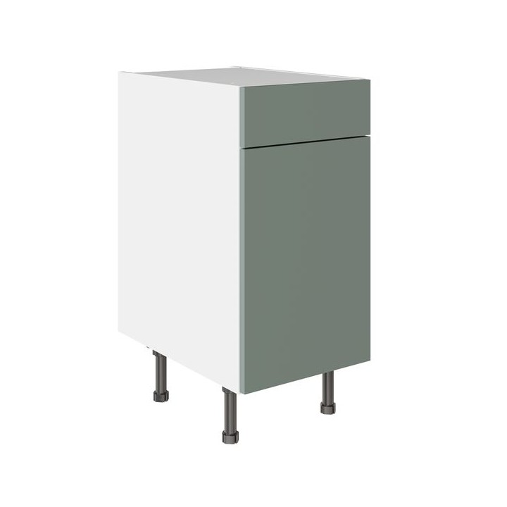 Flatpack 400 Drawerline Base Cabinet Slab Supermatt Agave Green