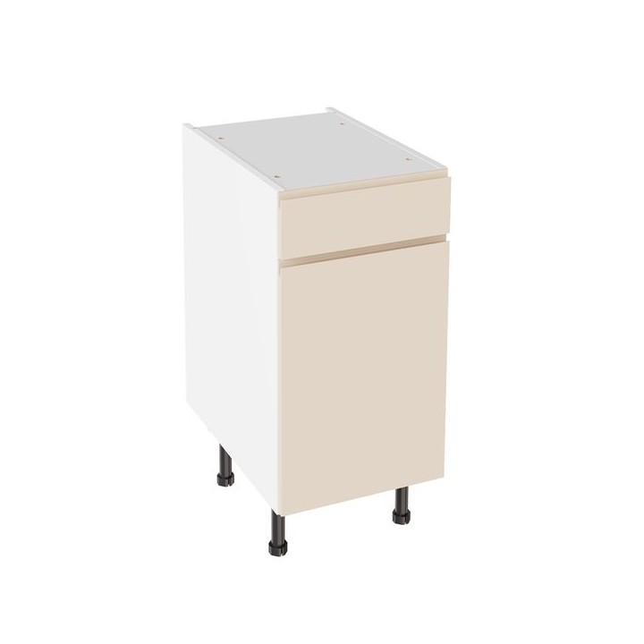 Flatpack 400 Drawerline Base Cabinet J-Pull Ultra Matt Cashmere