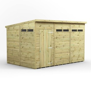12x8 Premium Powersheds Security Pent