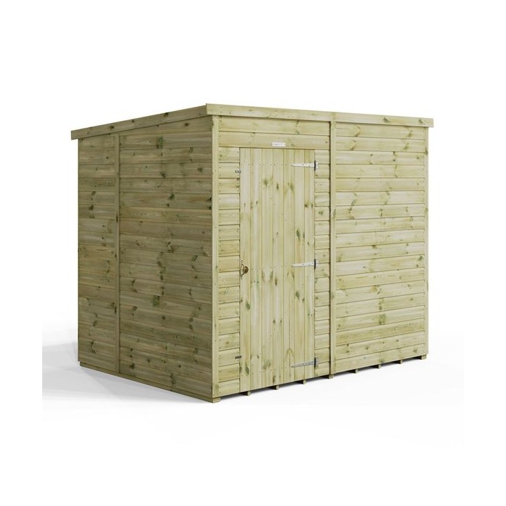 8x6 Premium Powersheds Pent No Windows