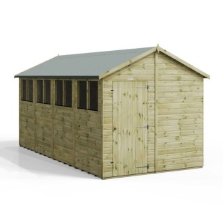 16x8 Premium Powersheds Apex
