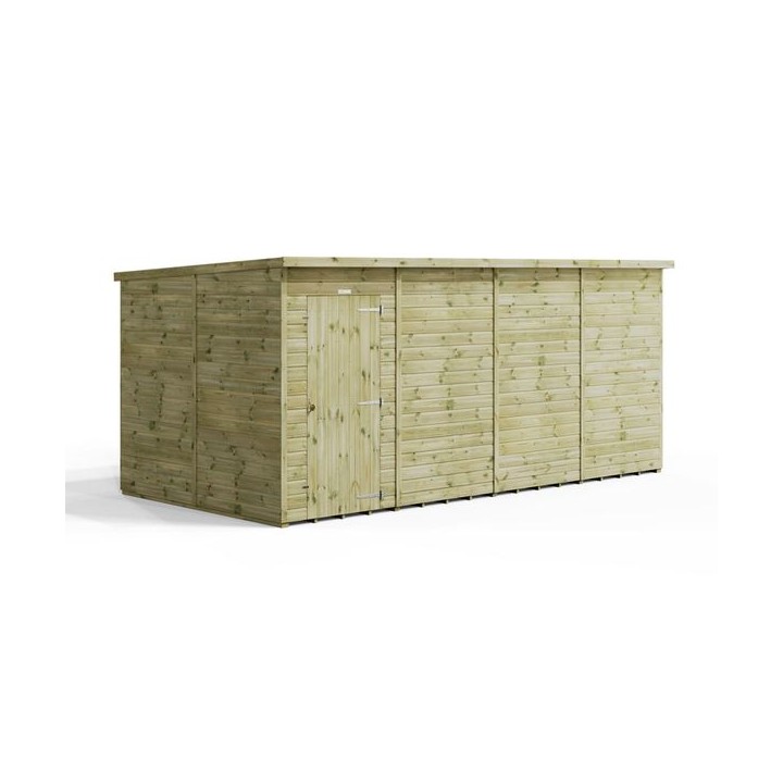 16x8 Premium Powersheds Windowless Pent