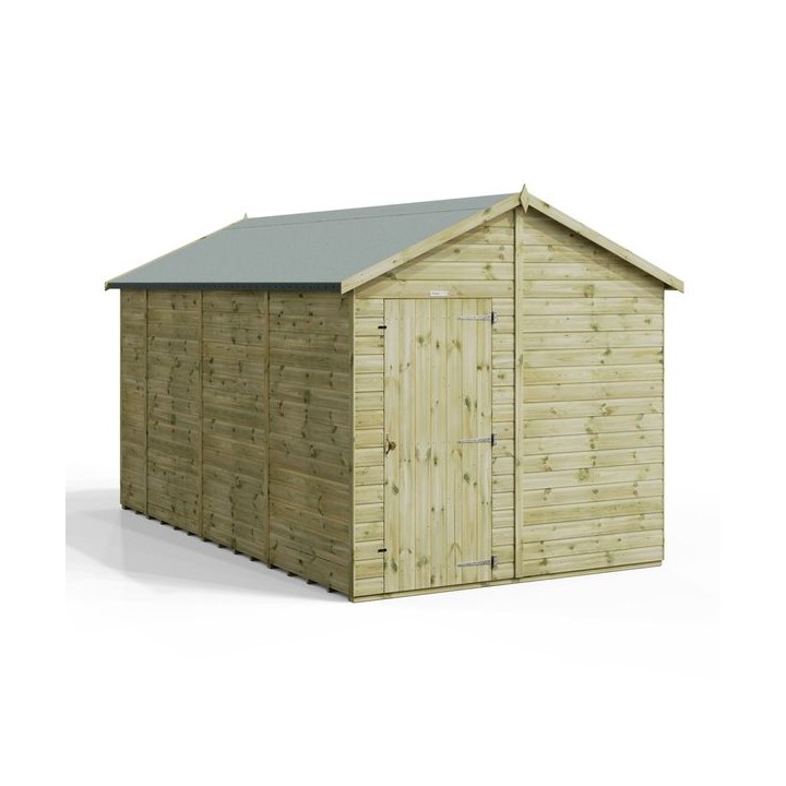 14x8 Premium Powersheds Apex No Windows