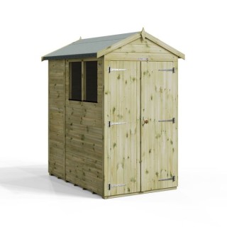 6x4 Premium Powersheds Apex Double Doors