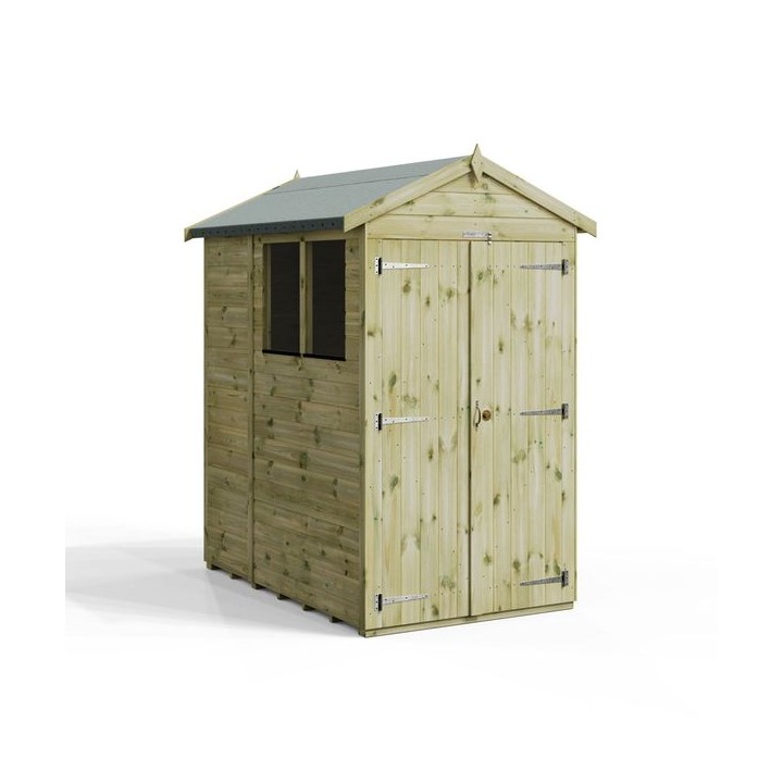 6x4 Premium Powersheds Apex Double Doors