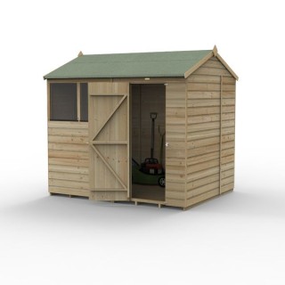 Beckwood 8x6 Reverse Apex Shed 2 Windows