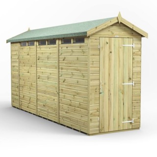14x4 Premium Powersheds Security Apex