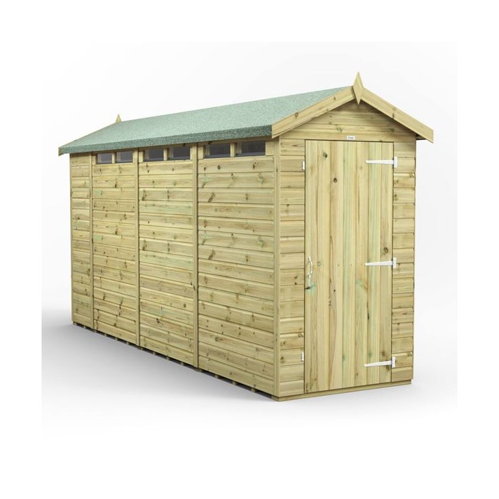 14x4 Premium Powersheds Security Apex