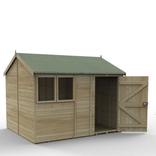 Timberdale 10 x 8 Dble Dr Apex Shed Ls - Installed