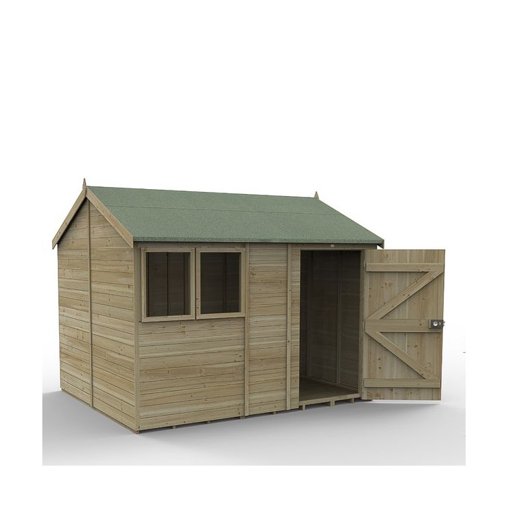Timberdale 10 x 8 Dble Dr Apex Shed Ls - Installed