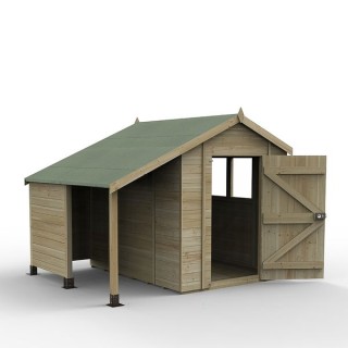 Timberdale 6 x 8 Dble Dr Apex Shed Ls -