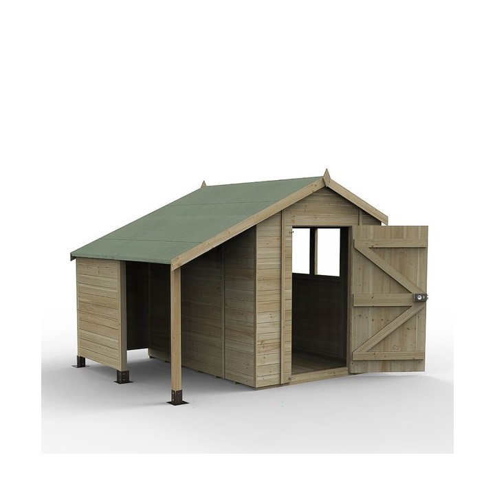 Timberdale 6 x 8 Dble Dr Apex Shed Ls -
