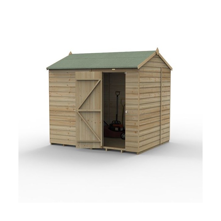 Beckwood 8x6 Reverse Apex Shed No WindowsInstalled