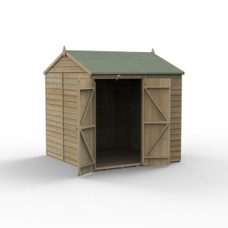 4LIFE Reverse Apex Shed 7 x 7 - Double Door - No Windows Installation