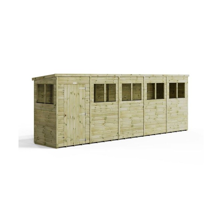 20x4 Premium Powersheds Pent