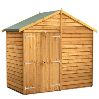 4 x 8 Power Overlap Apex Windowless Double Door Shed