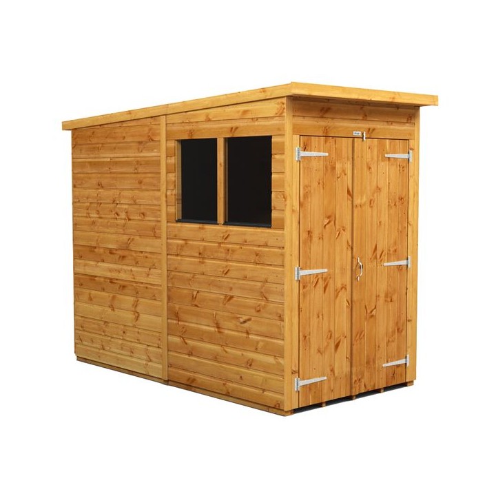4 x 8 Power Pent Double Door Garden Shed