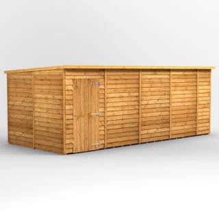 18 x 8 Power Overlap Pent Windowless Shed