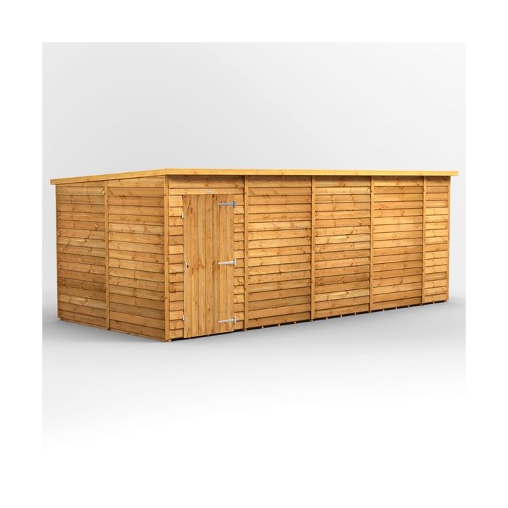 18 x 8 Power Overlap Pent Windowless Shed