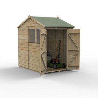Beckwood 5x7 Reverse Apex Shed 2 Windows Double Door