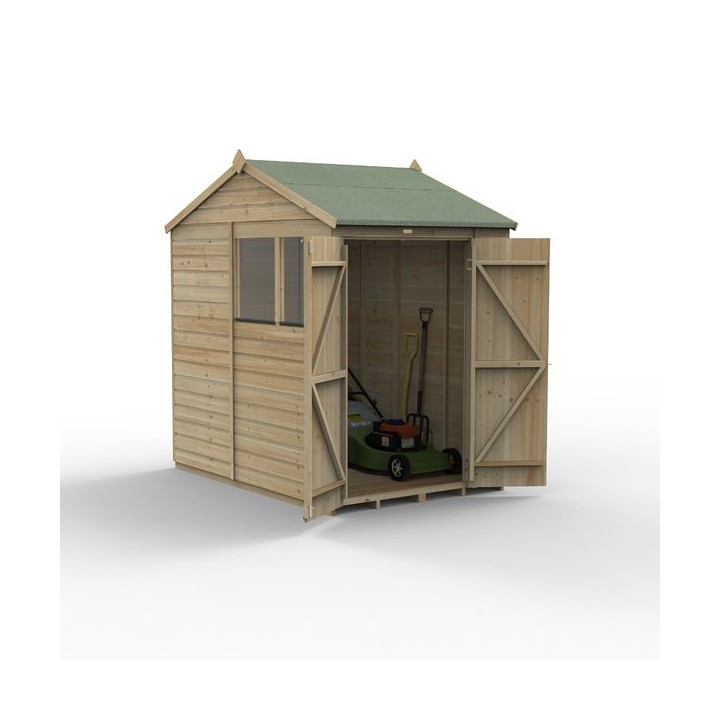 Beckwood 5x7 Reverse Apex Shed 2 Windows Double Door