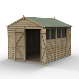 4LIFE Apex Shed 8 x 10 - Double Door - 4 Window