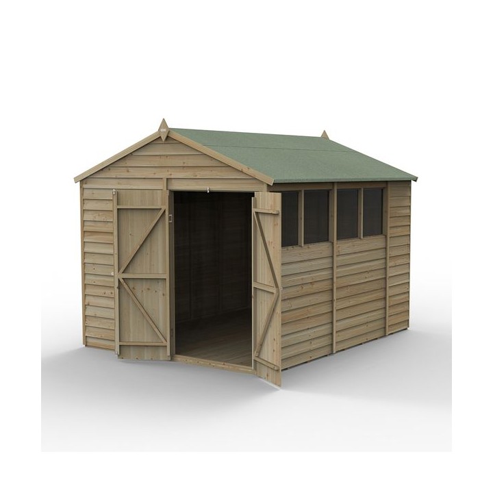 4LIFE Apex Shed 8 x 10 - Double Door - 4 Window