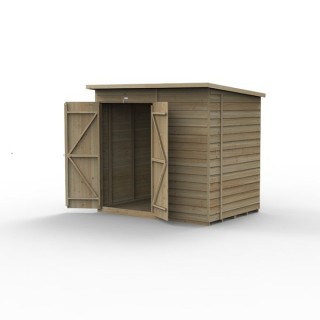 4LIFE Pent Shed 7 x 5 - No Windows - Double Door