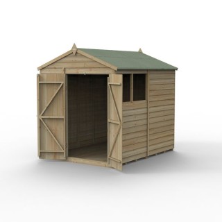 4LIFE Apex Shed 6 x 8 - Double Door - 2 Window