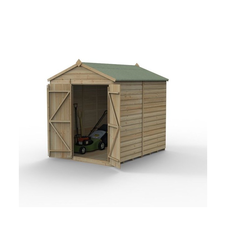 Beckwood 6x8 Apex Shed No Windows Double Door