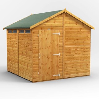 8 x 8 Power Apex Security Shed