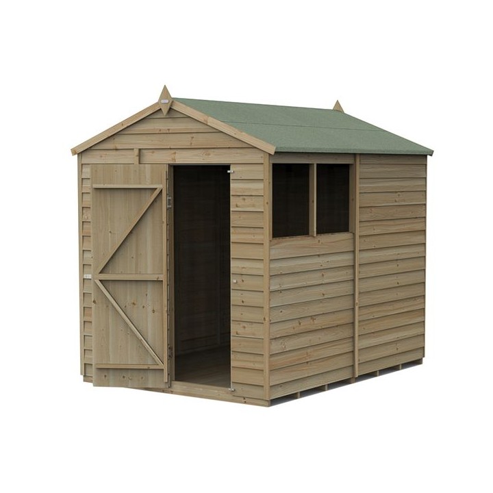 4LIFE Apex Shed 6 x 8 - Single Door - 2 Window