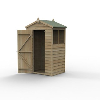 4LIFE Apex Shed 4 x 3 - Single Door - 2 Windows