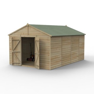 Beckwood 10x15 Apex Shed No Windows Double Door