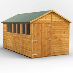 14 x 8 Power Apex Double Doors
