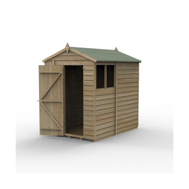 4LIFE Apex Shed 5 x 7 - Single Door - 2 Window