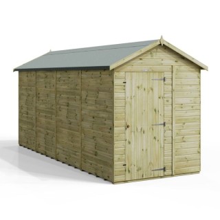 16x6 Premium Powersheds Apex No Windows