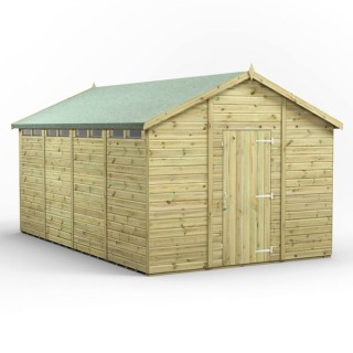 16x10 Premium Powersheds Security Apex